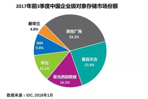 紫光西部數(shù)據(jù)躍居2017中國對象存儲市場第二大廠商